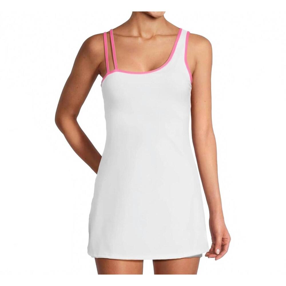 NEW BEACH RIOT quincy mini dress in strawberry cream